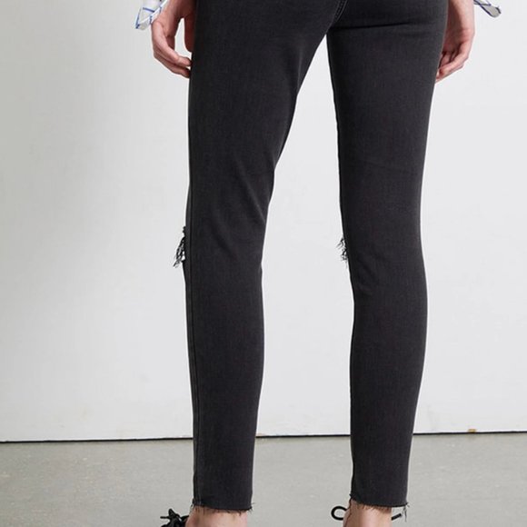 PacSun Black Ripped High Rise Jeggings Size 23 - Picture 4 of 9